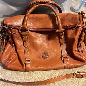 Dooney & Bourke Tan Leather Satchel